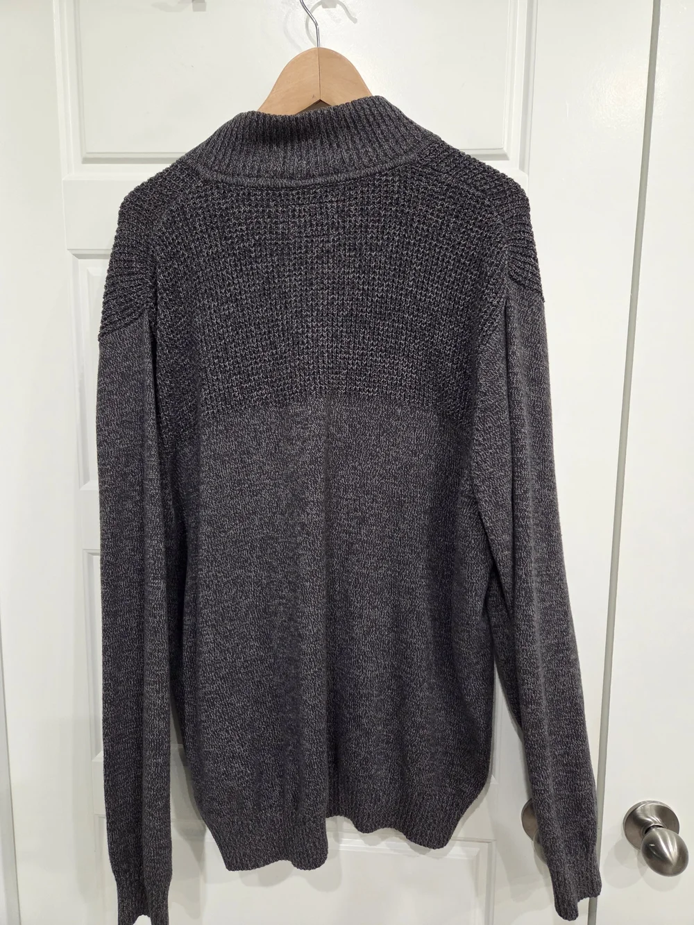 Coleman Men's Charcoal Zip-Up Knit Pullover Sweater Size XL